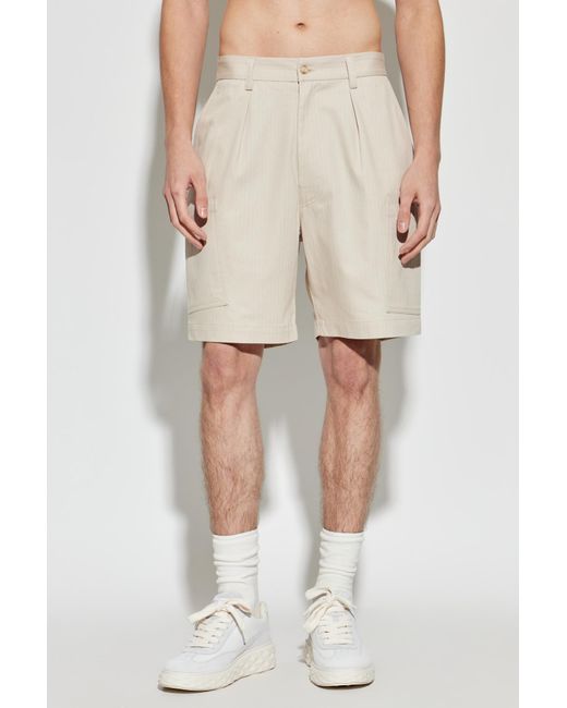 Eleventy Natural Cargo Shorts for men
