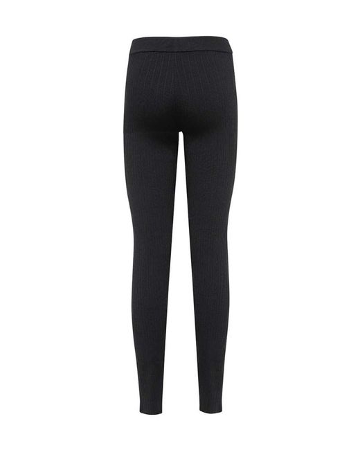 Tom Ford Black Mid-Rise Lace-Up Leggings