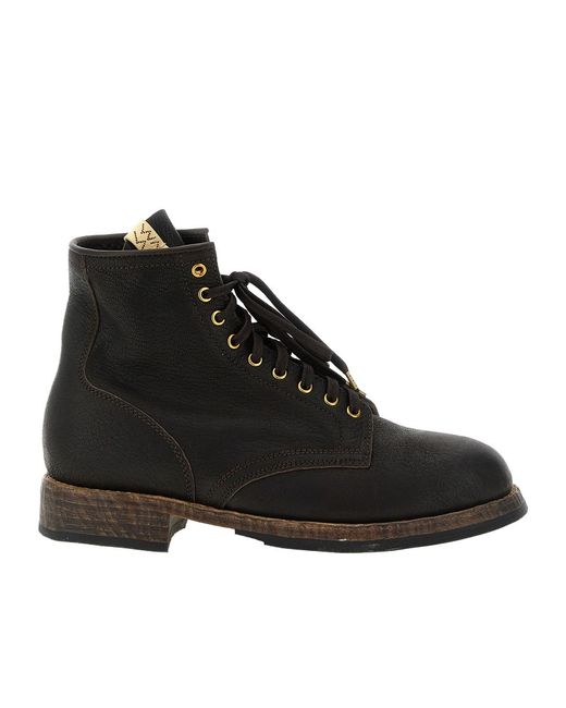Visvim Black Lace-Up Boots for men