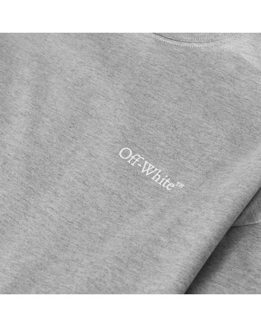 Off-White c/o Virgil Abloh Gray Loose-Fitting Minimalist T-Shirt for men