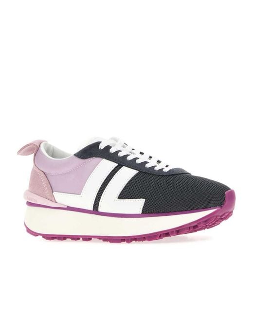 Lanvin Pink Lace-Up Sneakers