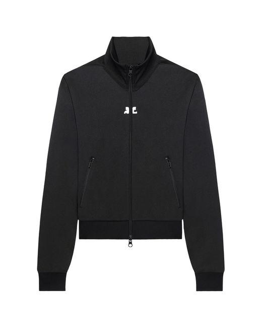 Courreges Black Courrèges Interlock Tracksuit High Neck Jacket