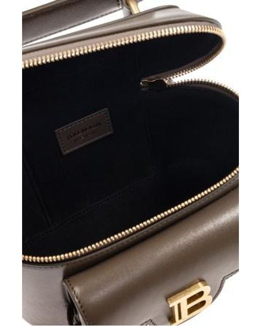 Balmain Brown B Buzz All-Around Zip Fastened Tote Bag