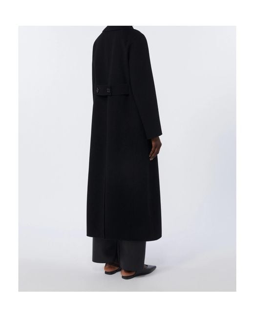 Max Mara Black 'S Custodi Double Breasted Coat