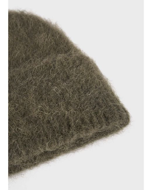 Totême  Green Ribbed Knit Hat