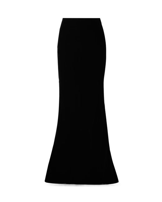Carolina Herrera Black Velvet Skirt