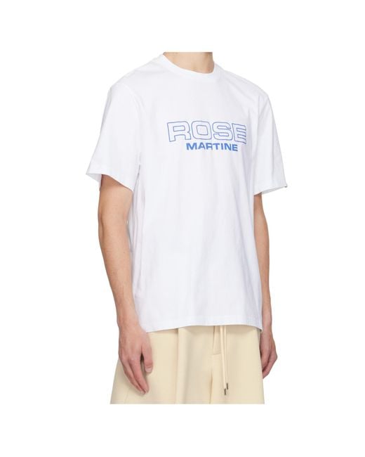 Martine Rose White Classic T-Shirt for men