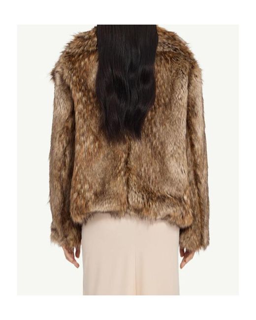 MM6 by Maison Margiela Brown Long Sleeved Open Front Jacket