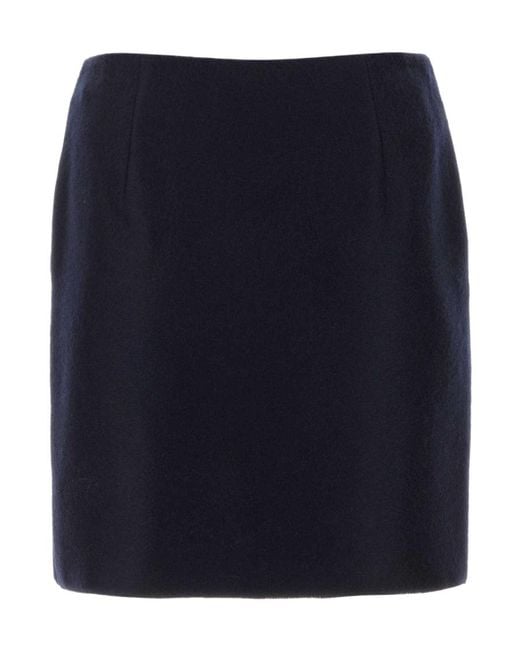 Prada Blue Wrapped Mini Skirt