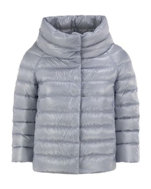 Herno Gray Short Down Jacket