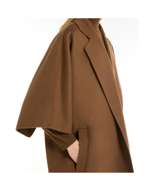 Max Mara Brown Gitano Three-Quarter-Sleeved Coat