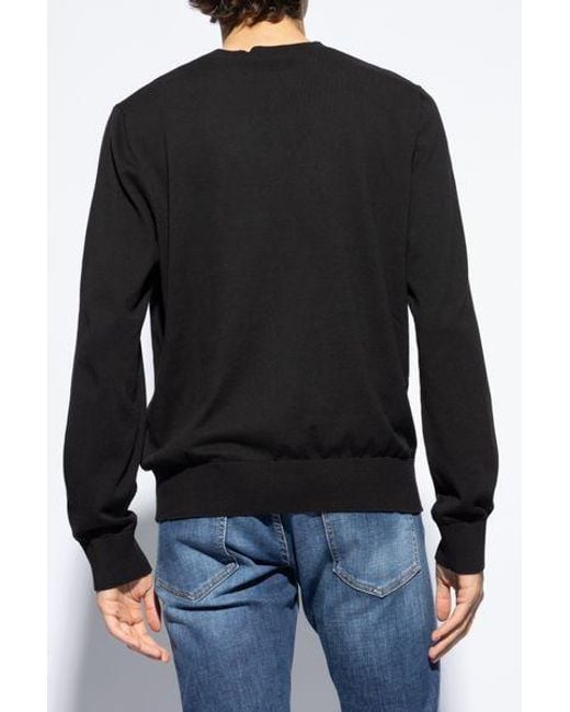DSquared² Black D2 Crewneck Pullover for men