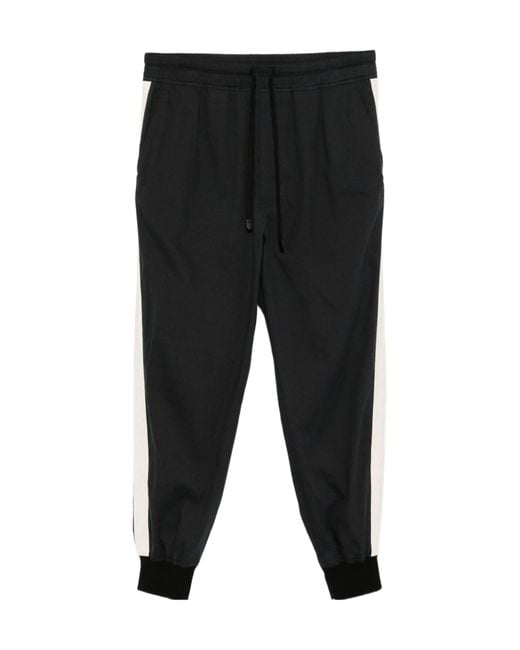 Tom Ford Black Elastic Drawstring Waist Trousers for men