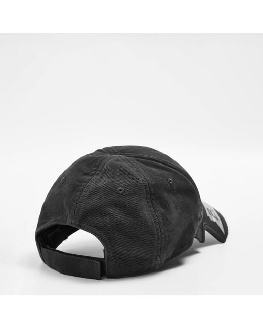 Balenciaga Black Bal Cap Sn62 for men