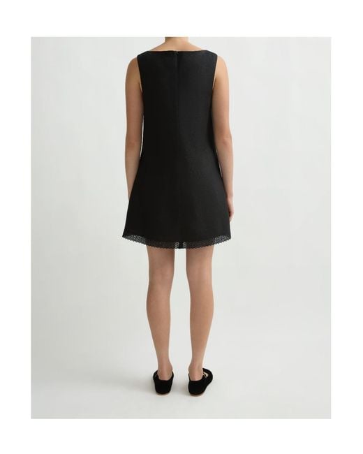 Posse Black Wide Round Neck Dress