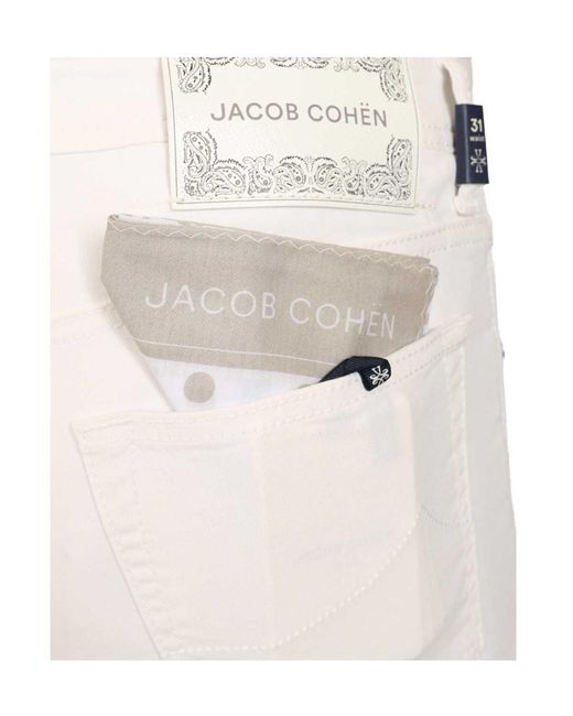 Jacob Cohen White Nick Slim Super Slim Jeans for men