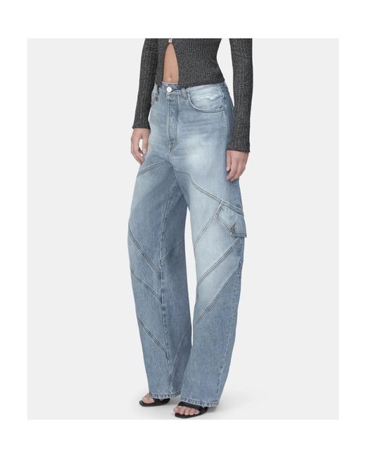 Amiri Blue Panelled Jeans