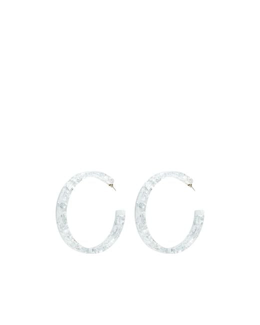 Isabel Marant White Hoop Earrings
