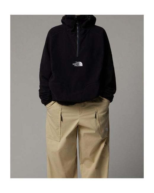 The North Face Black Shearling Hooded Jacket for men