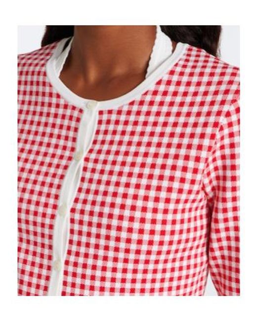 Posse Pink Micah Gingham Cardigan