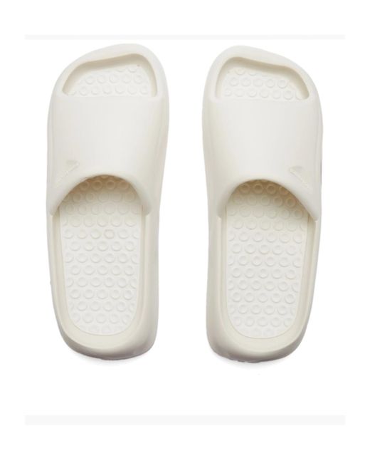 Heron Preston White Square Toe Slip-On Slides