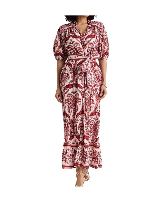 Farm Rio Red Long Dresses