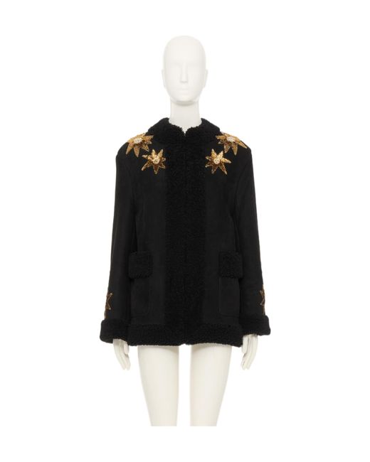 Valentino Black Long Sleeve Leather Jacket