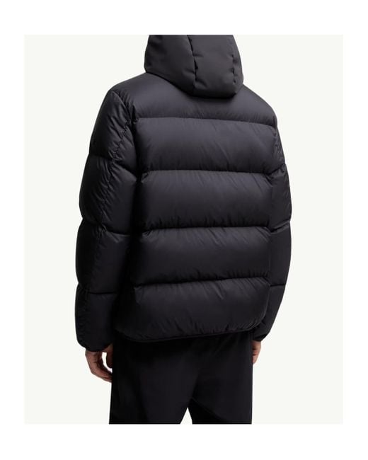 Moncler Black Forez Hooded Short Down Jacket for men