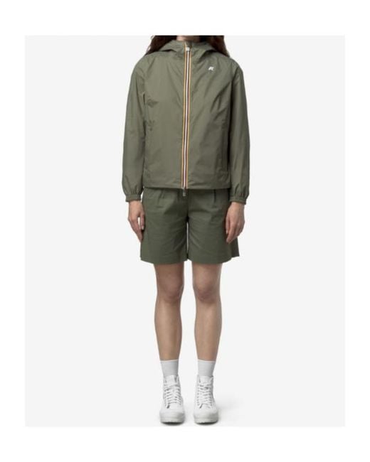 K-Way Green Lil 2.0 Plus.2 Reversible Jacket