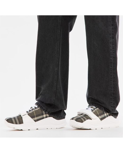 Burberry Multicolor Logo Check Sneakers for men