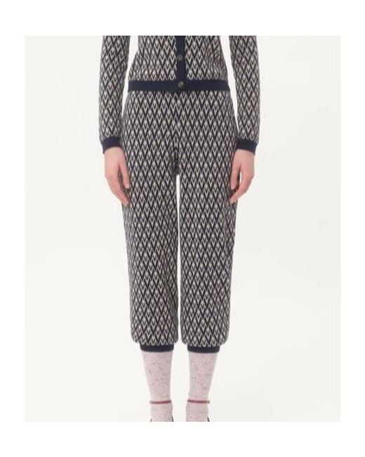 Valentino Gray All-Over Logo Patterned Drawstring Pants