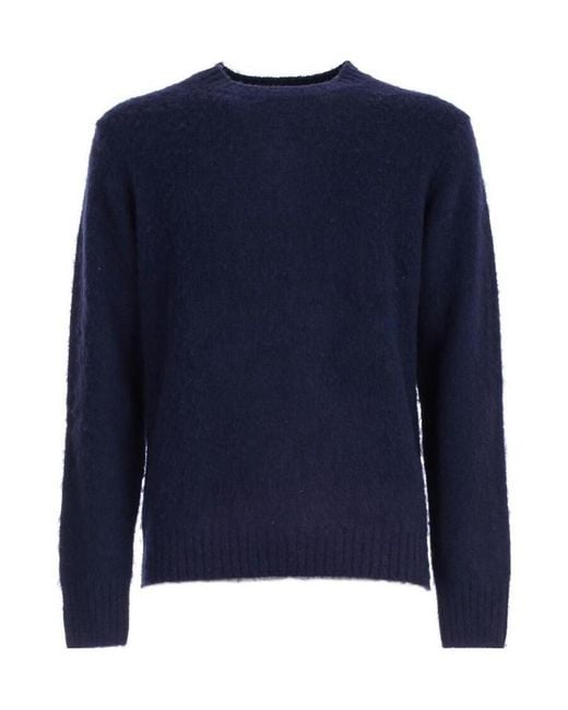 Aspesi Green Crewneck Knitted Sweater for men