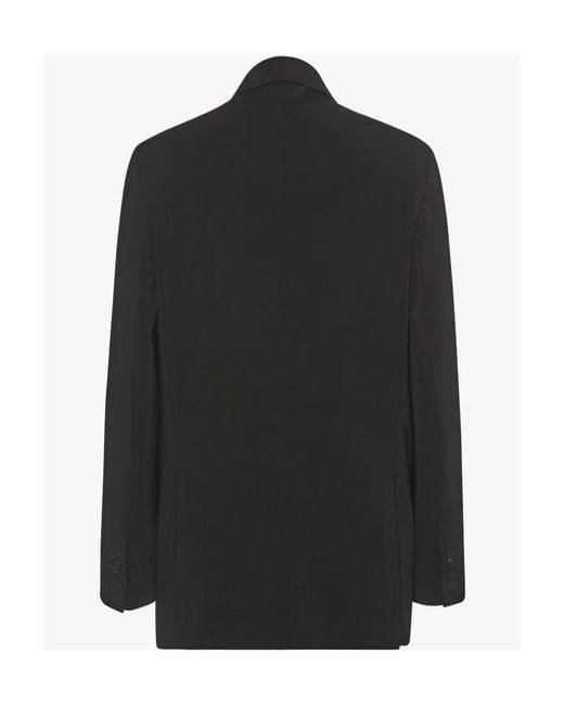 The Row Black Tristana Double-Breasted Blazer