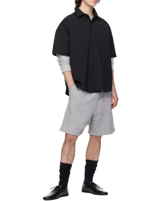 Entire studios Gray Standard Elastic Waistband Sweatshorts for men