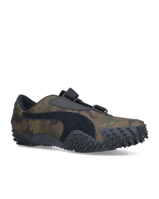 PUMA Black Mostro Camo Slip-On Sneakers for men