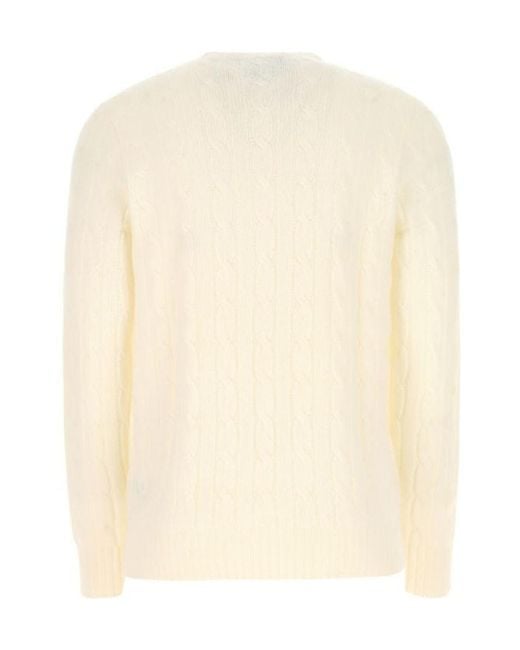 Polo Ralph Lauren Natural Crewneck Knitted Jumper for men
