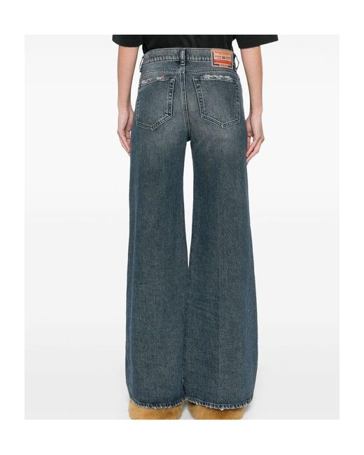 DIESEL Blue 1978 D-Akemi Logo Patch Jeans