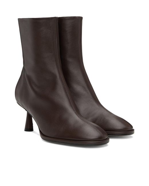 Aeyde Brown Dorothy Pointed Toe Ankle Boots