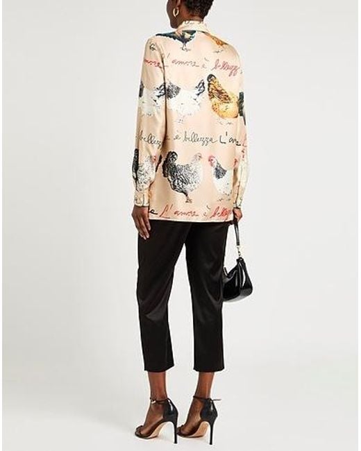 Dolce & Gabbana Pink Multicolored Long-Sleeved Shirt