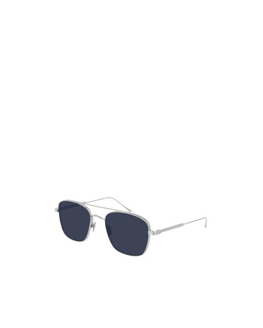 Cartier Blue Geometric Frame Sunglasses for men