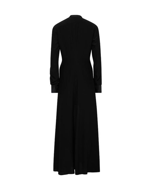 The Row Black Long Sleeve Coat