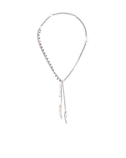 Ann Demeulemeester White Maiko Necklace for men