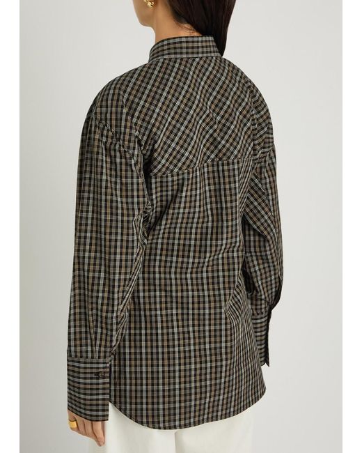 Rohe Gray Checked Cotton Shirt