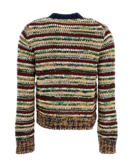 Sacai Black Long-Sleeved Knitted Cardigan