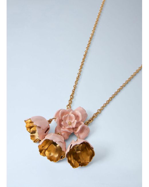 Chloé White Bouquet Enamel Necklace