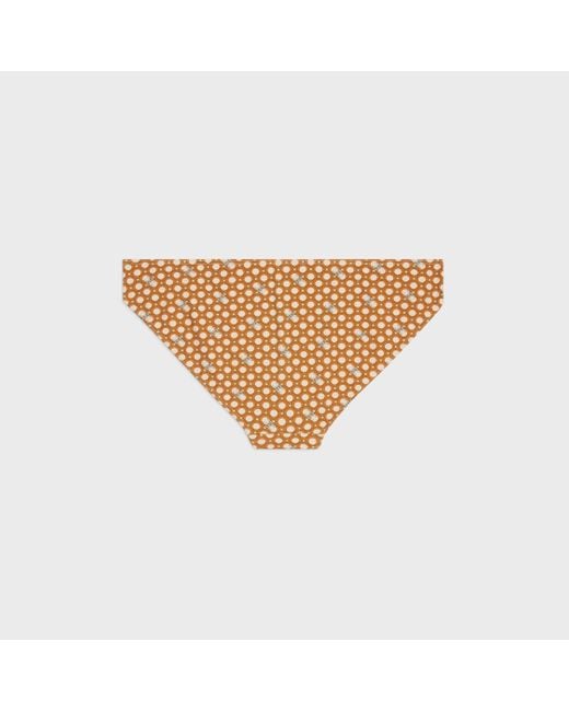 Céline White Triomphe Swimsuit Bottom