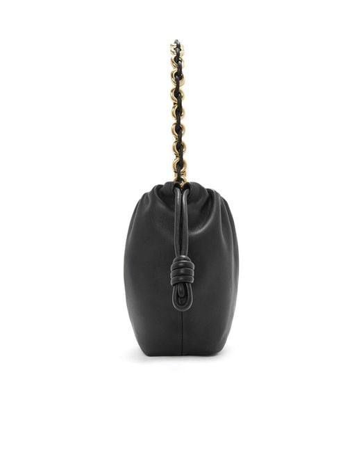 Loewe Black Flamenco Drawstring Mini Shoulder Bag
