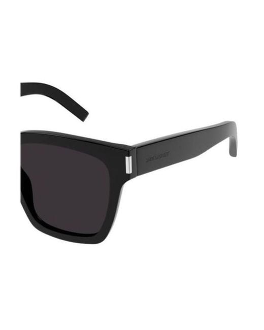 Saint Laurent White Eyewear Square Frame Sunglasses