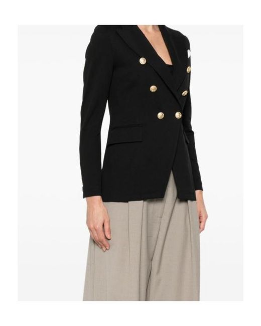Circolo 1901 Black Double-Breasted Blazer