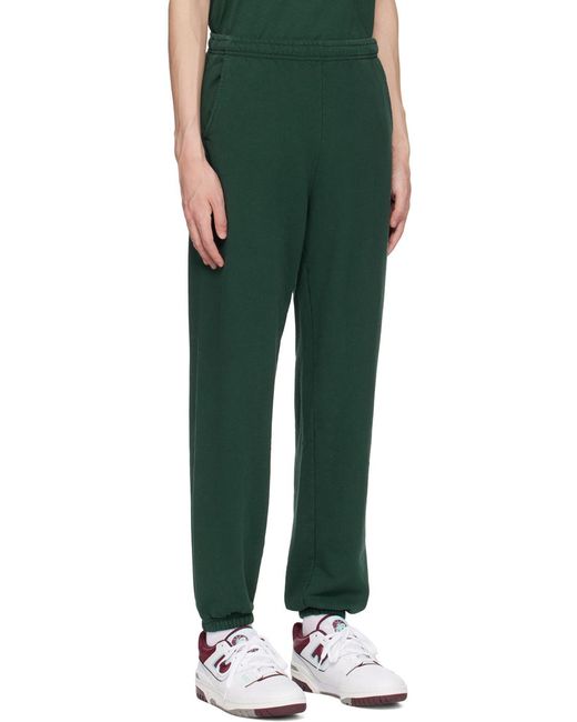 Sporty & Rich Green Loose Waist Sweatpants for men